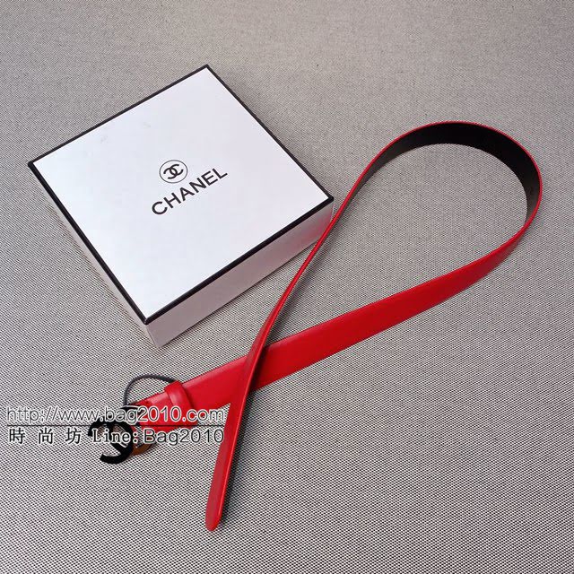 Chanel女士皮帶 香奈兒雙C時尚腰帶  jjp1898